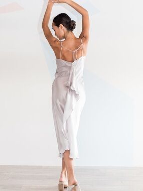 CatherineGee CG Design Emma Slip Dress  Silver